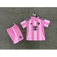 Fotballdrakt Barn Inter Miami Hjemmedraktsett 2025-26 Kortermet (+ Korte bukser)